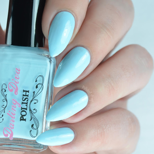 pastel blue nail polish