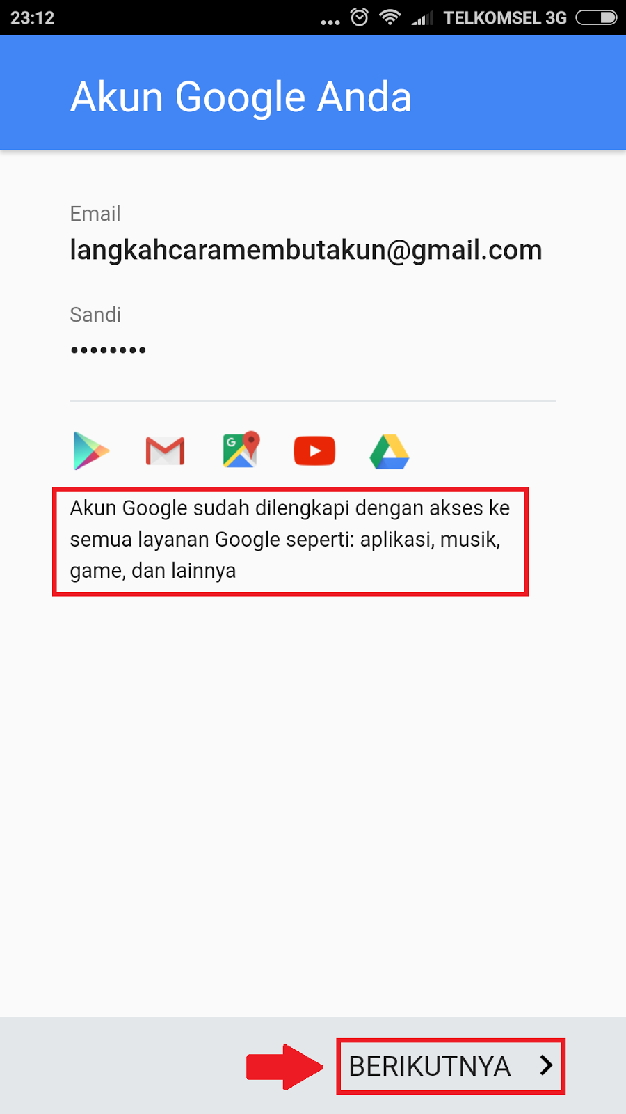 Contoh Cara Daftar Email Gmail Baru di Hp Android Lengkap 