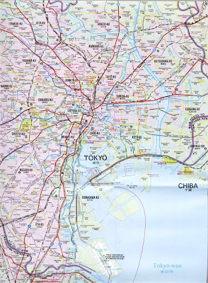 Large Detailed map of Tokyo