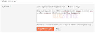 Blogger için Seo Ayarlarınızı Yapın Blogger için Seo Ayarlarınızı Yapın