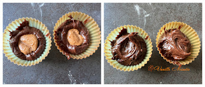 PETITS MOELLEUX CHOCOLAT ET SON BEURRE DE CACAHUÈTE COULANT