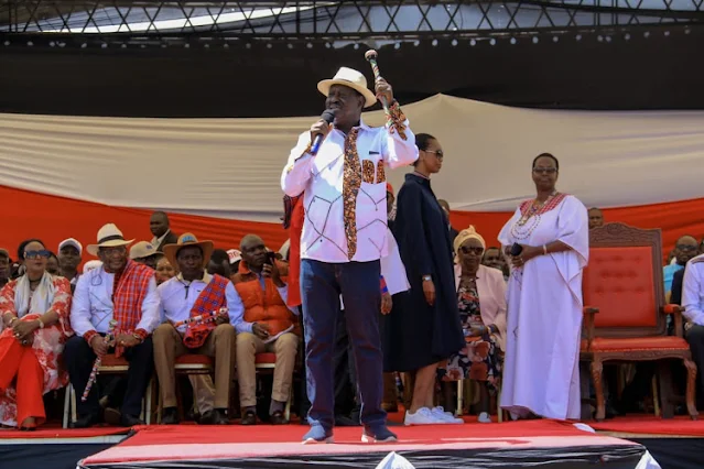 ODM leader Raila Odinga at Nairibi hospital