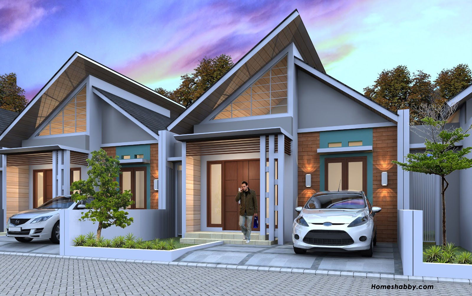 Desain Dan Denah Rumah Minimalis Konsep Hemat Energi Ukuran 6 X 10 M Cocok Untuk Di Perkotaan Dan Pedesaan Homeshabbycom Design Home Plans