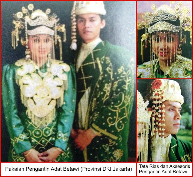 gambar pakaian adat pengantin betawi