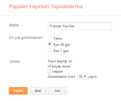 Popüler yayınlar