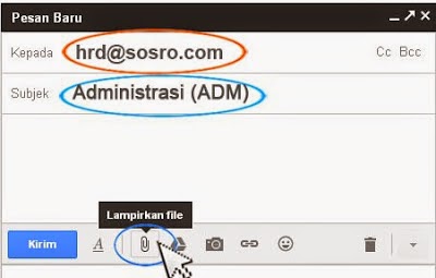 Contoh Surat Lamaran Kerja Via Email - contoh cara membuat 