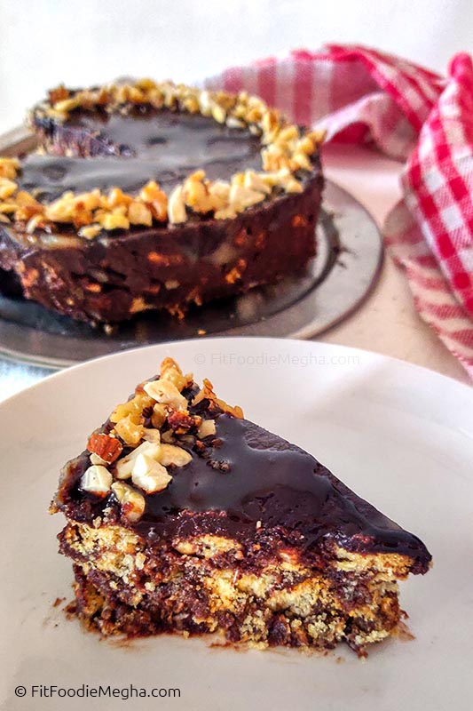 No Bake Chocolate Biscuit Cake