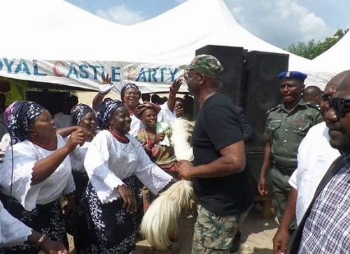 Action Governor, Ayo Fayose Stylishly Steps Out in Military Outfit (Photos)