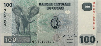 100 Congo Franc note