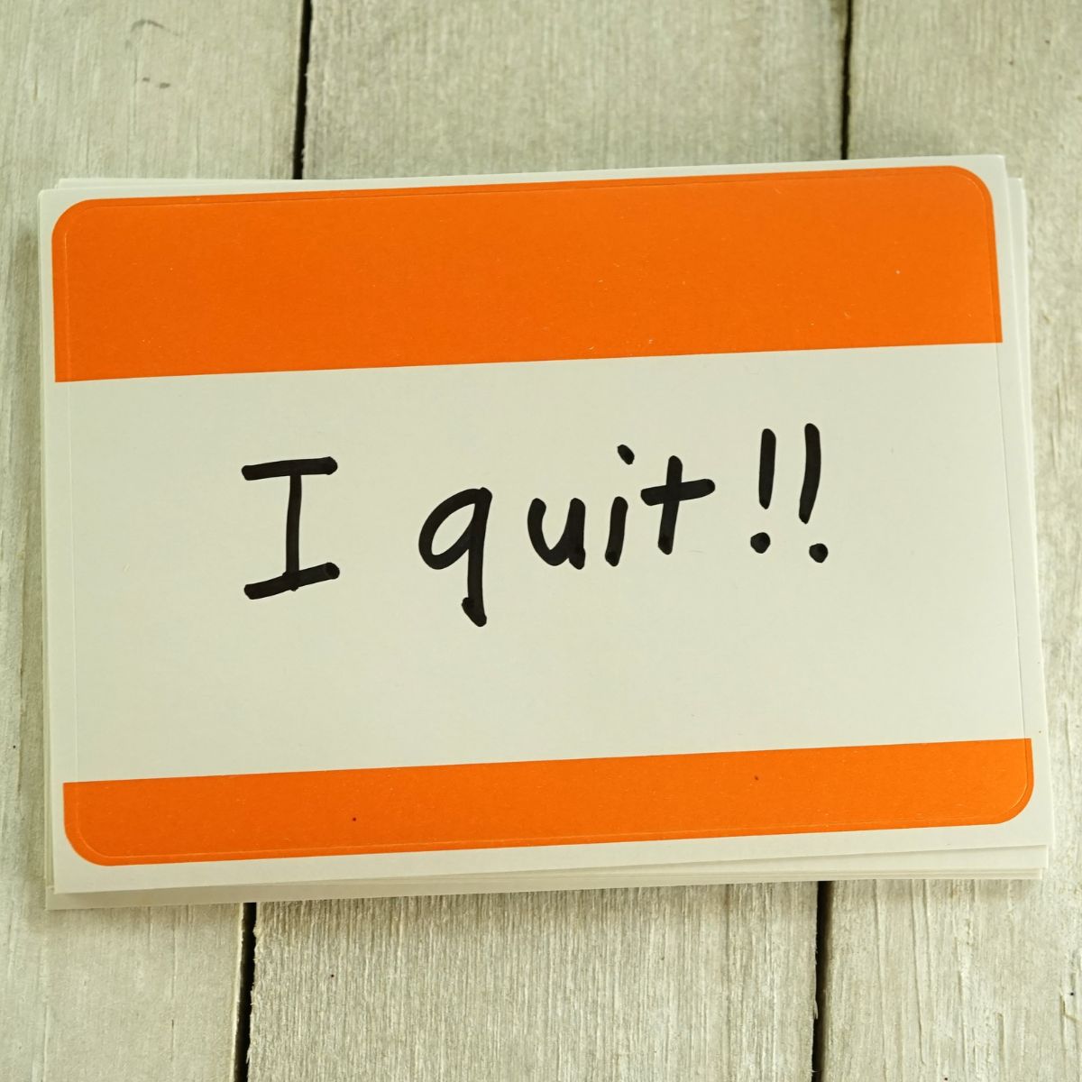 Quit. Quiet quitting