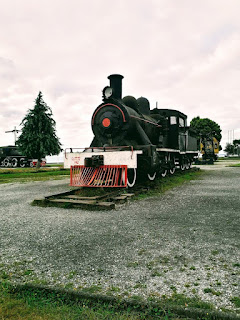 Locomotora ubicada en Costanera de Puerto Montt