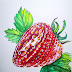 How to Paint Watercolor strawberry step by step