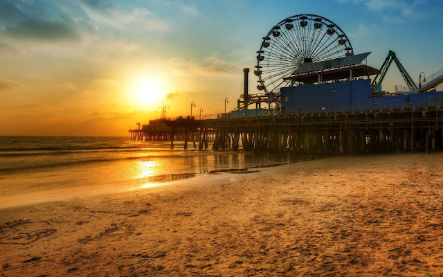 Playa Santa Monica, Los Angeles, USA