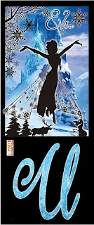 Abecedario Elsa Mágica. Magic Elsa Alphabet.