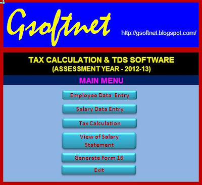 Income  Software Free Download 2013 on Updated Income Tax Calculator For Salaried Employee Of A  Y  2012 13