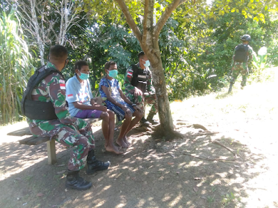 Anjangsana Wujud Kebersamaan TNI dan Masyarakat di Papua