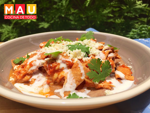 deliciosos chilaquiles rojos estilo tec