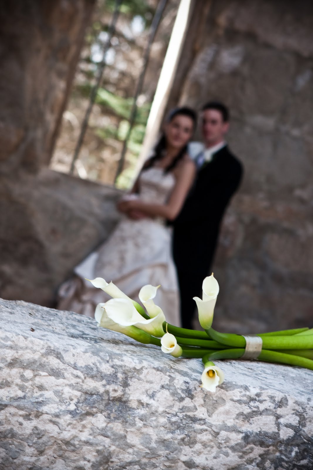 purple and white wedding