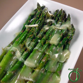 Morsels of Life - Brown Butter Asparagus - Fresh asparagus cooked in a citrusy brown butter sauce and topped with lime zest and Brie cheese. Morsels of Life - Brown Butter Asparagus - Fresh asparagus cooked in a citrusy brown butter sauce and topped with lime zest and Brie cheese.