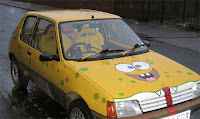 SpongBob Fiat Art Car