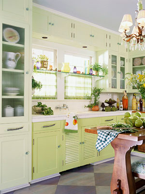 Green Kitchen Design on Yellow Kitchen  Green Kitchen Design Ideas