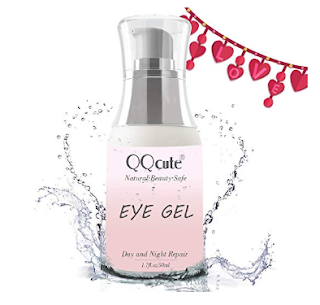 Eye Gel, QQcute Day & Night Anti-Aging Eye Treatment Cream for Wrinkle, Dark Circle, Fine Line, Puffy Eyes, Bags Best Hydrogel Eye Moisturizer for Women - 1.7 oz 