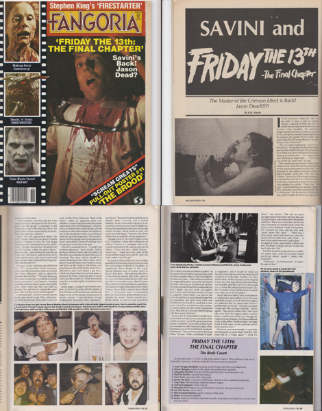 Fangoria Magazine And Friday the 13th: Issue # 36