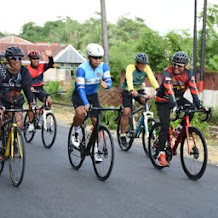 Danrem 141/Toddopuli., Bersepeda Santai Sambil Memantau Wilayah Kota Watampone