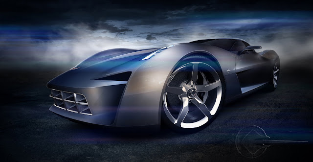 Corvette Stingray Concept(more pix at AutosExclusive). image credits: