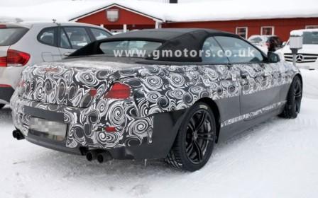 The all new 2012 BMW M6 convertible is spied while making test runs in cold