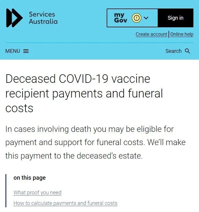 Australia Is Now Offering to Pay for Your Funeral if the Forced COVID Jab Kills You