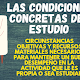 🏅 Cuales son las Las condiciones concretas del estudio