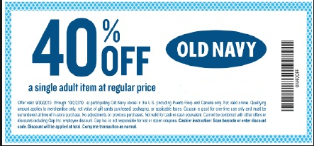 old navy coupons 2018