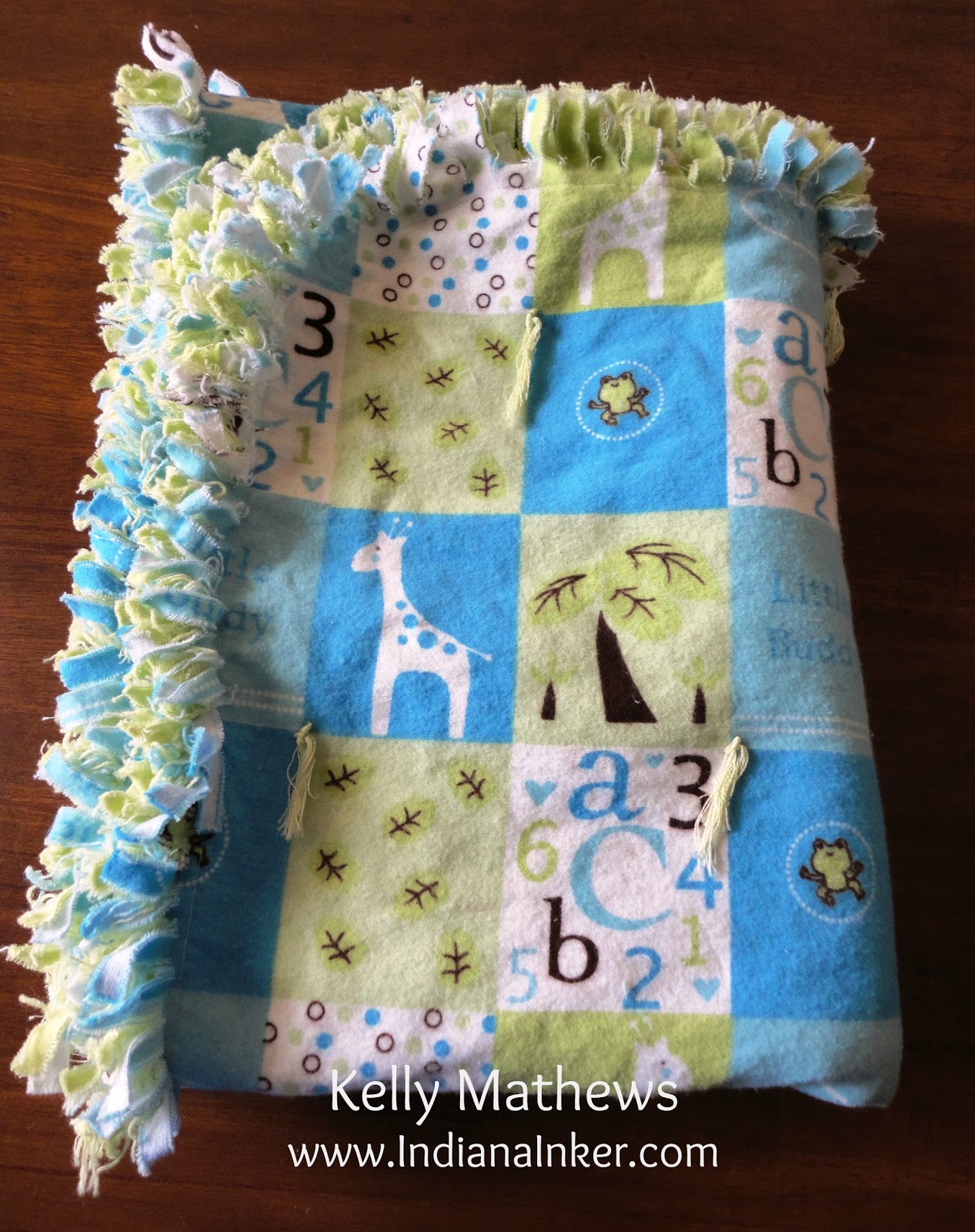 pattern blanket sewing baby flannel Baby Bentley Indiana Handmade Inker: for