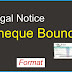 Legal Notice for Cheque Bounce format 