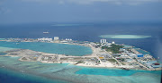 . a quite magnificent bridges along the 16 km that connects the two . (px thilafushi )