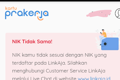 Solusi beda NIK akun PRAKERJA dan LINKAJA