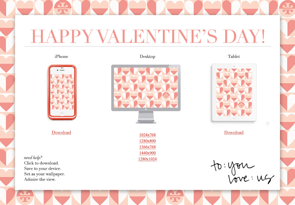 and snatch up this Valentine's Day wallpaper for your phone tablet pc