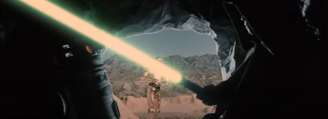 deleted scene luke lightsaber