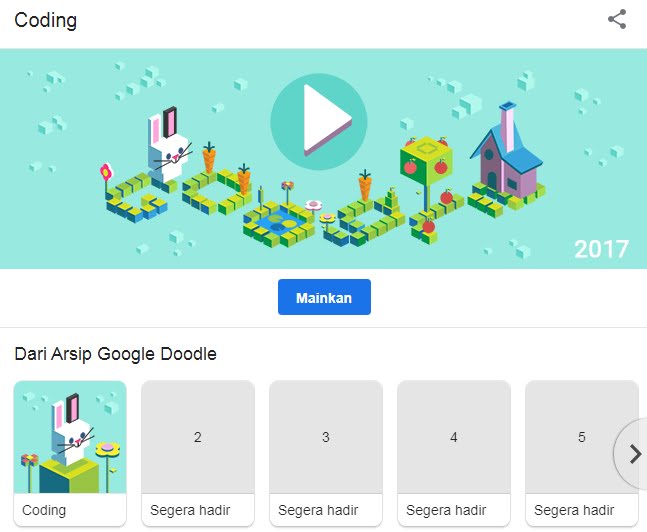 Google Doodle Games mengajak orang-orang untuk tetap berada di rumah atau stay at home