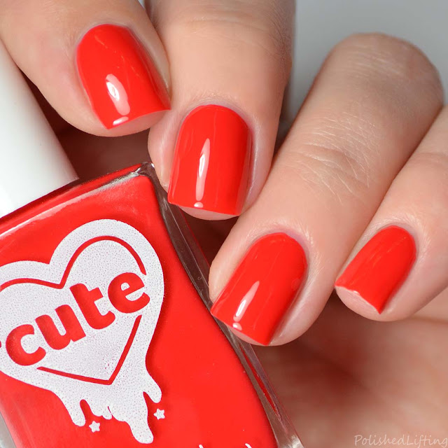 red nail polish