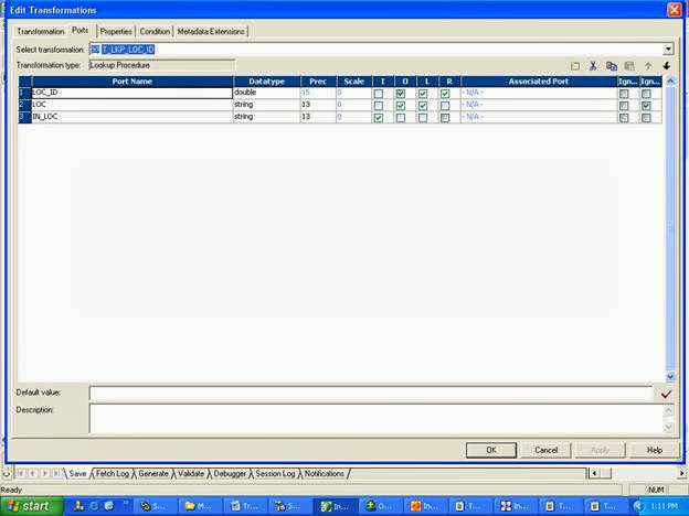 Combining Facts and Dimensions in Informatica