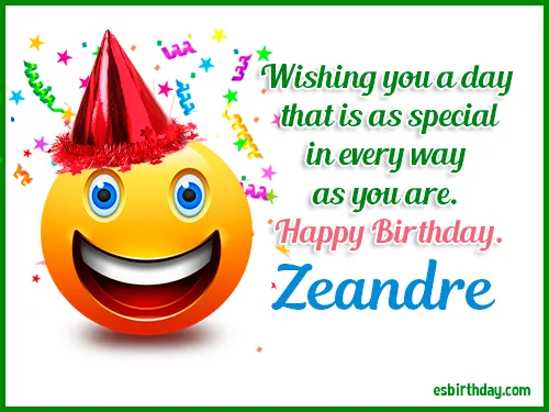 Zeandre Happy birthday