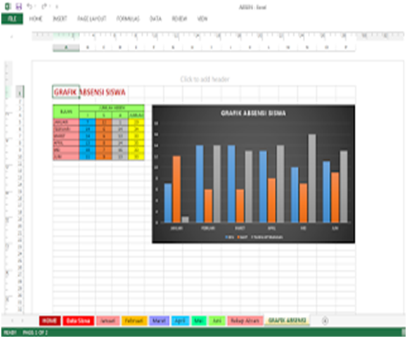 Aplikasi Absen Siswa SD Dengan Excel - Ops.Sekolah Dasar