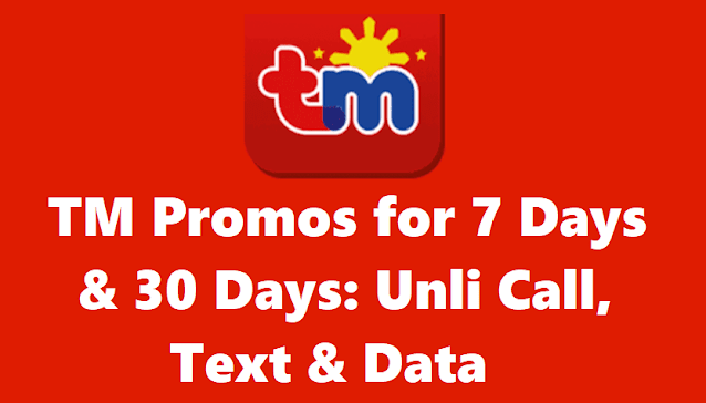 TM Promos for 7 Days & 30 Days