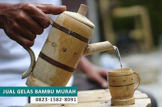 Jual Gelas Kerajinan Bambu Murah 082315828091 Tasikmalaya