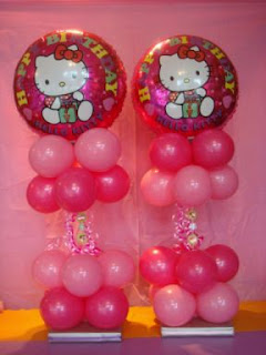 Children parties, Hello Kitty centerpieces decorations