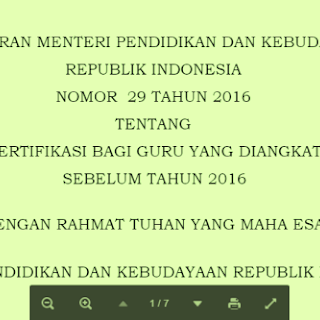 ATURAN SERTIFIKASI GURU YANG DIANGKAT SEBELUM TAHUN 2016