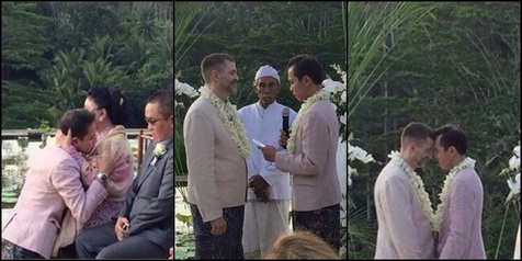 Beredar Foto-Foto Pernikahan Sejenis di Bali Yang Bikin Heboh!