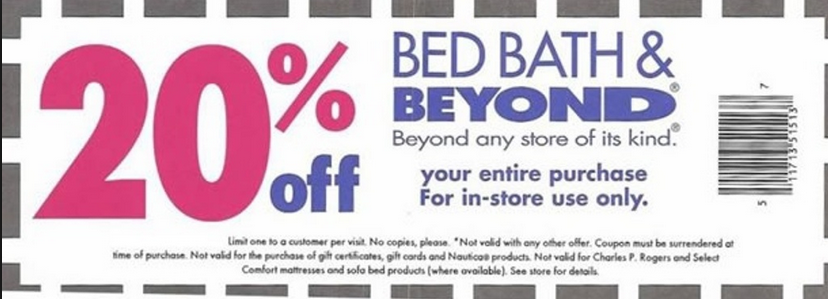 bed bath and beyond coupons